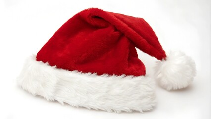 Santa Claus hat on white background