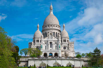 Sacre Coeur Basillica in the heart of Montmartre, Paris, France