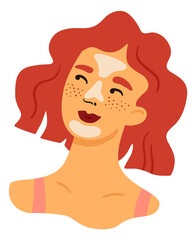 Woman with cream on face. Spa cosmetic. Beauty procedure