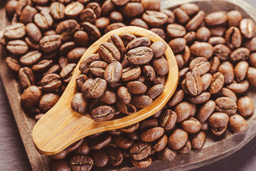 roasted coffee beans, Colombian coffee