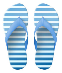 Beach footwear realistic pair mockup. Rubber shoes