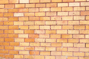 Brick wall with red brick,old vintage brick wall,Abstract of brick wall for background,Copy text space.