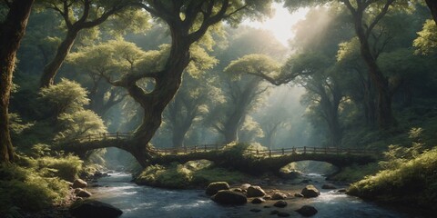 morning in the forest