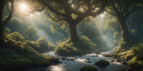 morning in the forest