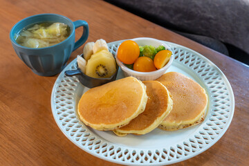 パンケーキで素敵な朝ご飯