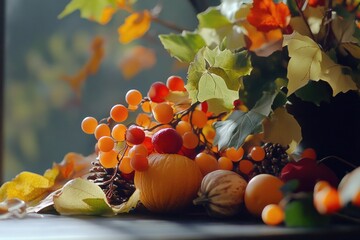 Fresh fruit arranged on a table, ideal for food photography or still life compositions