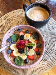 Healthy Breakfast with Coffee
