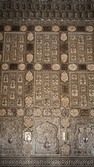 The architecture of Amber Palace near Jaipur in India