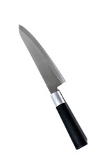 Traditional Japanese gyuto chief knife isolated on white