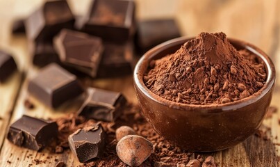 Discuss the antioxidant properties of cacao and its use in chocolate production