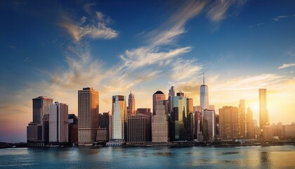 Fototapeta premium City skyline wallpaper