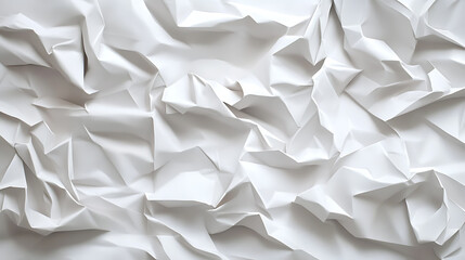 Obraz premium White abstract texture in a 3D paper art style, versatile for use in various design projects like book covers and websites