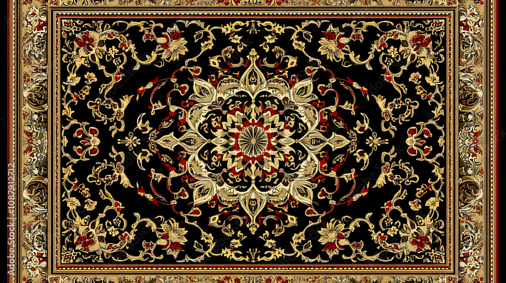 Aufkleber high-quality traditional persian pattern available in eps format for home decor