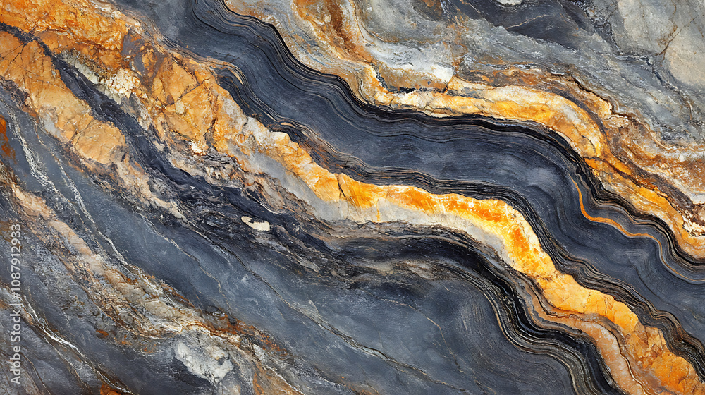 Aufkleber patterned structure of dark marble background texture for interior or product design