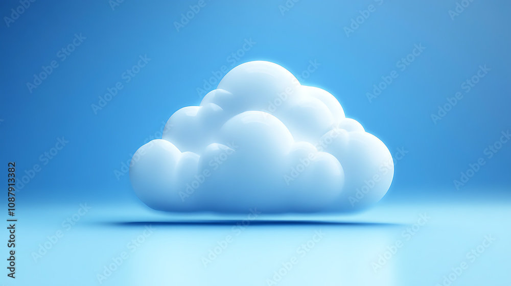 Leinwandbilder cloud computing service on paas software platform concept abstract background