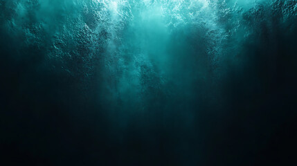 Dark teal and black gradient background with grainy noise texture grungy abstract design