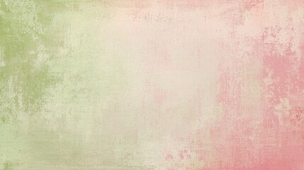 Obraz premium Green and pink blend seamlessly in this grunge background. Creating a beautiful textured effect. Reminiscent of aged walls or vintage paper. Perfect for adding a touch of rustic charm to any project