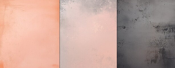 Peach, pink and gray vertical bands with different textures create a modern and abstract background, ideal for various design projects