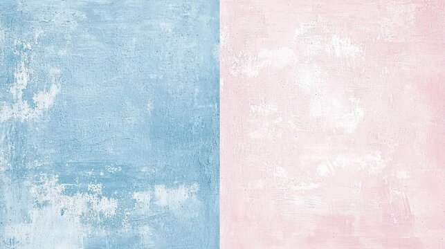 Pastel blue and pink backgrounds merge seamlessly, creating a soft and dreamy atmosphere, perfect for baby announcements, invitations, or any design seeking a touch of gentle elegance