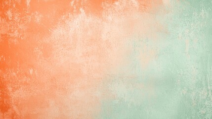 Obraz premium Orange and green textured background creating a gradient effect, perfect for design projects that require a soft and elegant touch