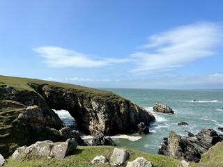 Naklejka premium beautiful coast line in north Wales