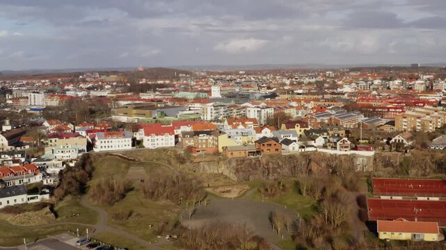 panorama of city in Sweden