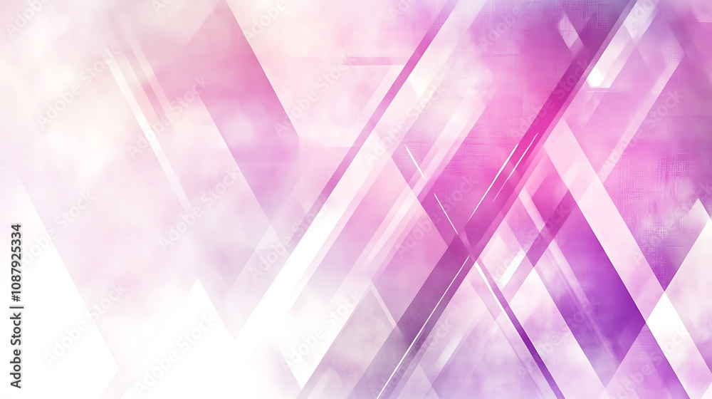 Aufkleber abstract light purple and pink geometric background with triangles squares lines and stripes gradien