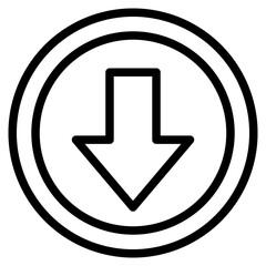 Download icon. Download button. Download files icon vector. 