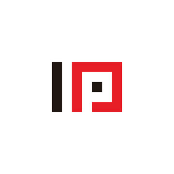 recommend clip art: Letter mp square geometric symbol simple logo vector