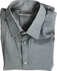 Realistic Folded Grey Dress Shirt Mockup