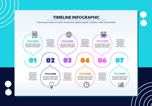 Gradient Modern Business Timeline Infographic Presentation Template
