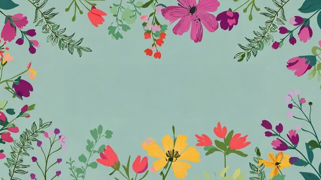 background with flowers