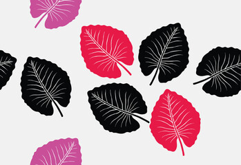 Indonesian batik motifs with very distinctive, exclusive plant patterns. vector EPS 10