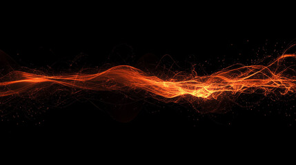 dynamic abstract fire flame shape rises against a dark backdrop, symbolizing energy, transformation, and the power of creation in a visual display of intensity and motion