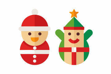 Beautiful Christmas item vector art illustration