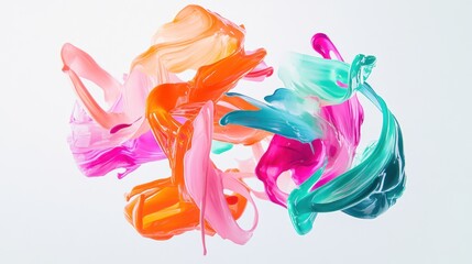 Abstract Colorful Swirls