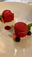 strawberry jam on a plate