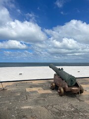 cannon on the beach