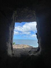 window in the cave