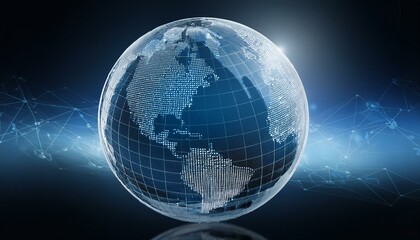 Naklejka premium earth globe planet world map