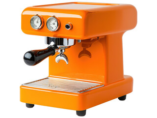 Bright Orange Espresso Machine in Modern Design