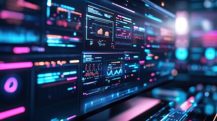 Fototapeta premium Futuristic Computer Interface