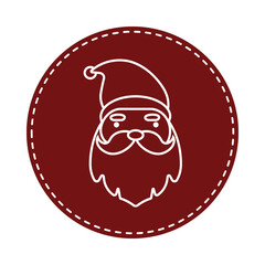 Santa claus icon illustration