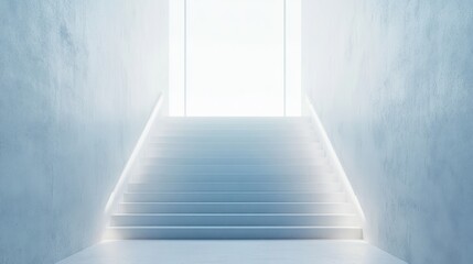 Obraz premium White Staircase to Light