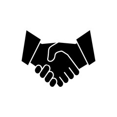 Handshake icon vector. business handshake sign and symbol. contact agreement