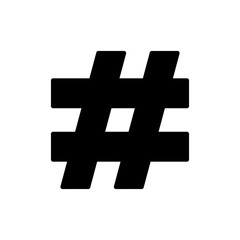 Hashtag icon vector. hashtag sign and symbol