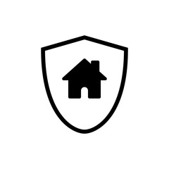 house insurance icon vector. house protection sign and symbol