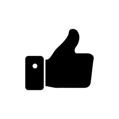 Like icon vector. Thumbs up sign and symbol. Hand like