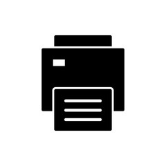 Print icon vector. printer sign and symbol