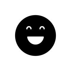 Fototapeta premium Smile icon vector. smile emoticon icon. feedback sign and symbol